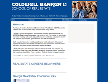 Tablet Screenshot of coldwellbankerschoolofre.com